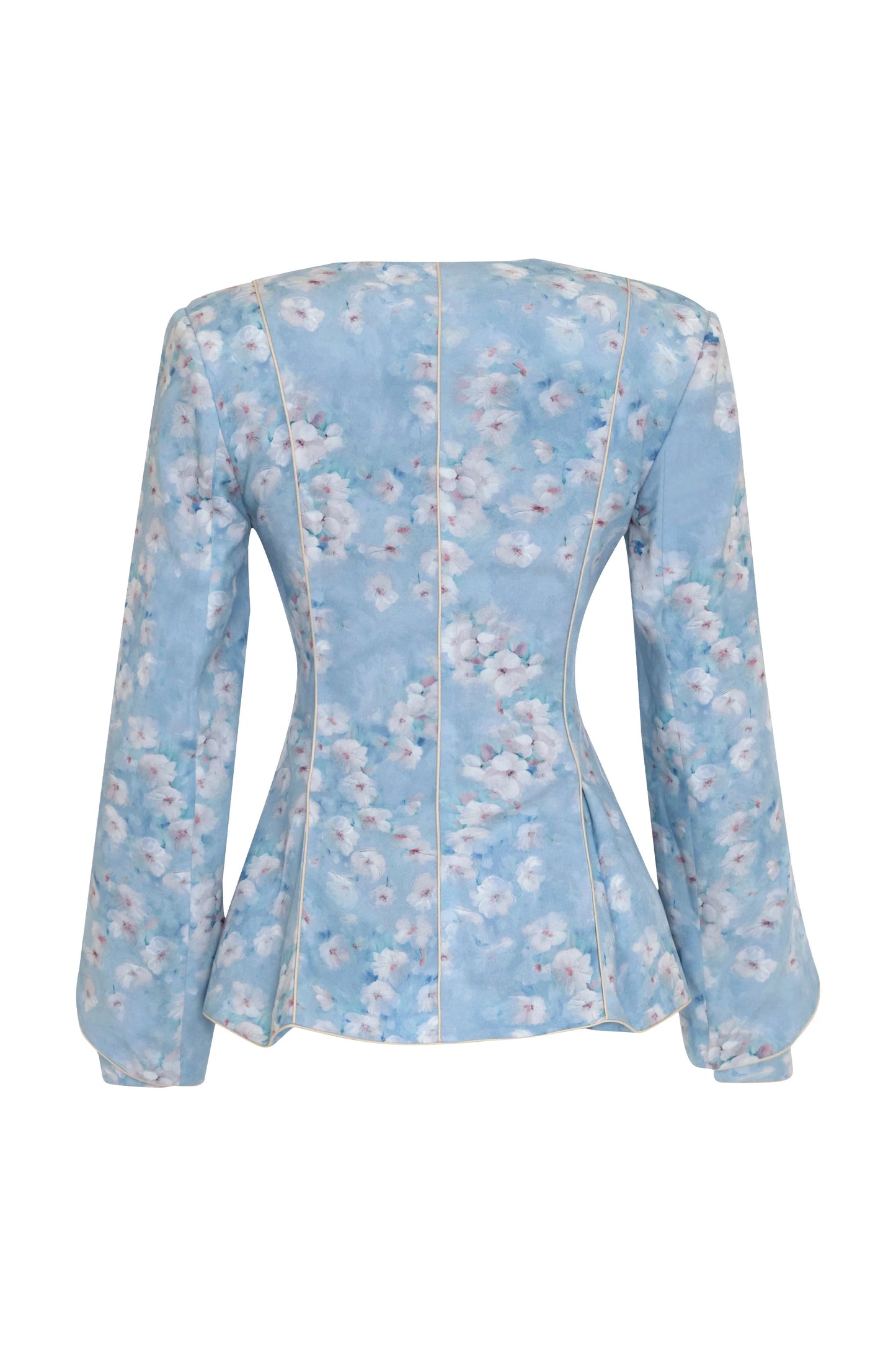Rose Blazer Çiçek Desenli