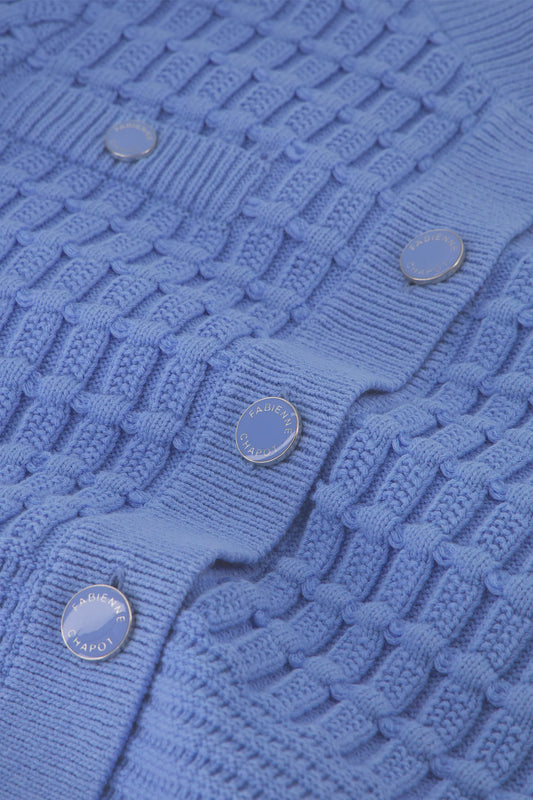 Mavi Düğmeli Hırka