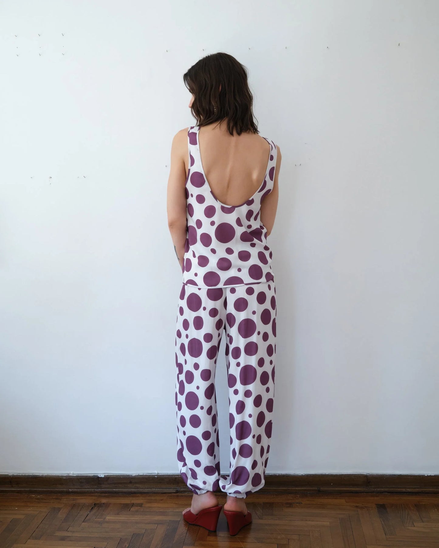 Tank Top Mor Puantiyeli