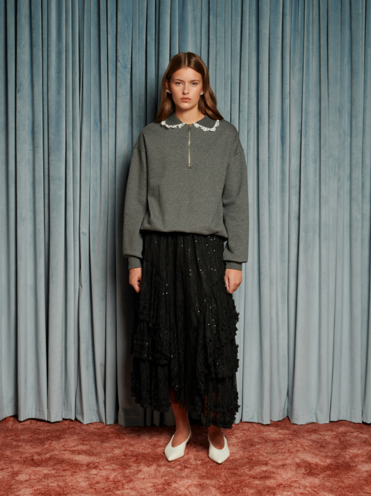 Fermuarlı Sweatshirt