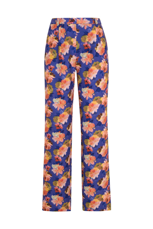 Rider Pants Mor Çiçekli