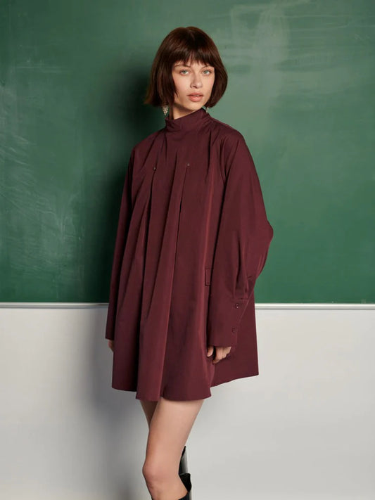 Bordo Mini Elbise