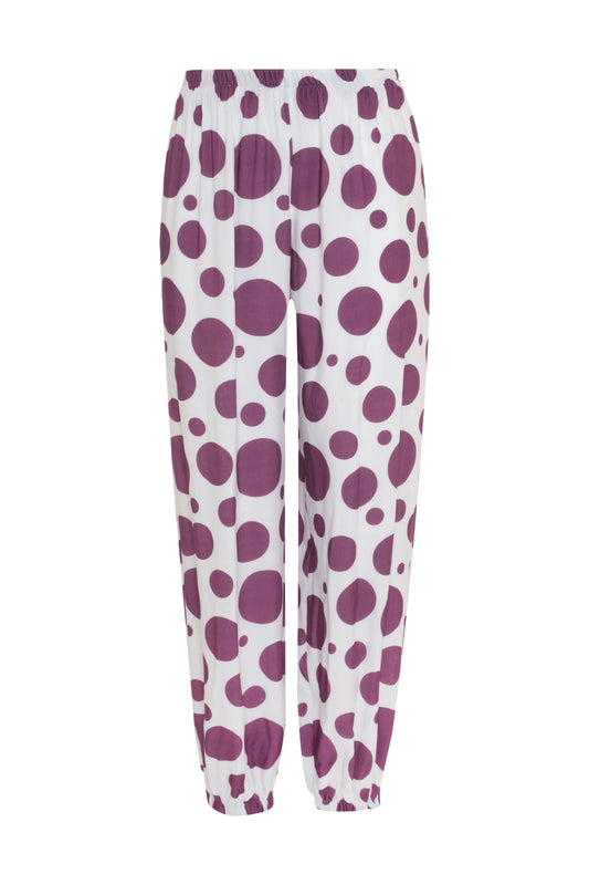 Day Pants Mor Puantiyeli