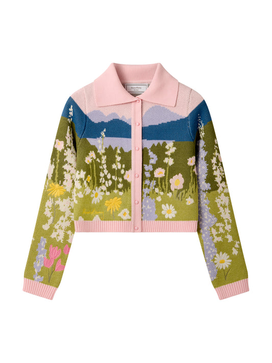 Sunset Blooms Tripper Hırka