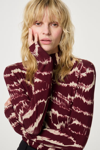 Desenli Balıkçı Yaka Üst