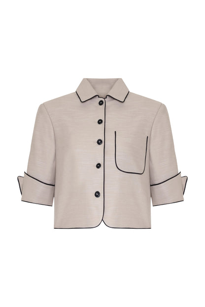 Chess Blazer Bej