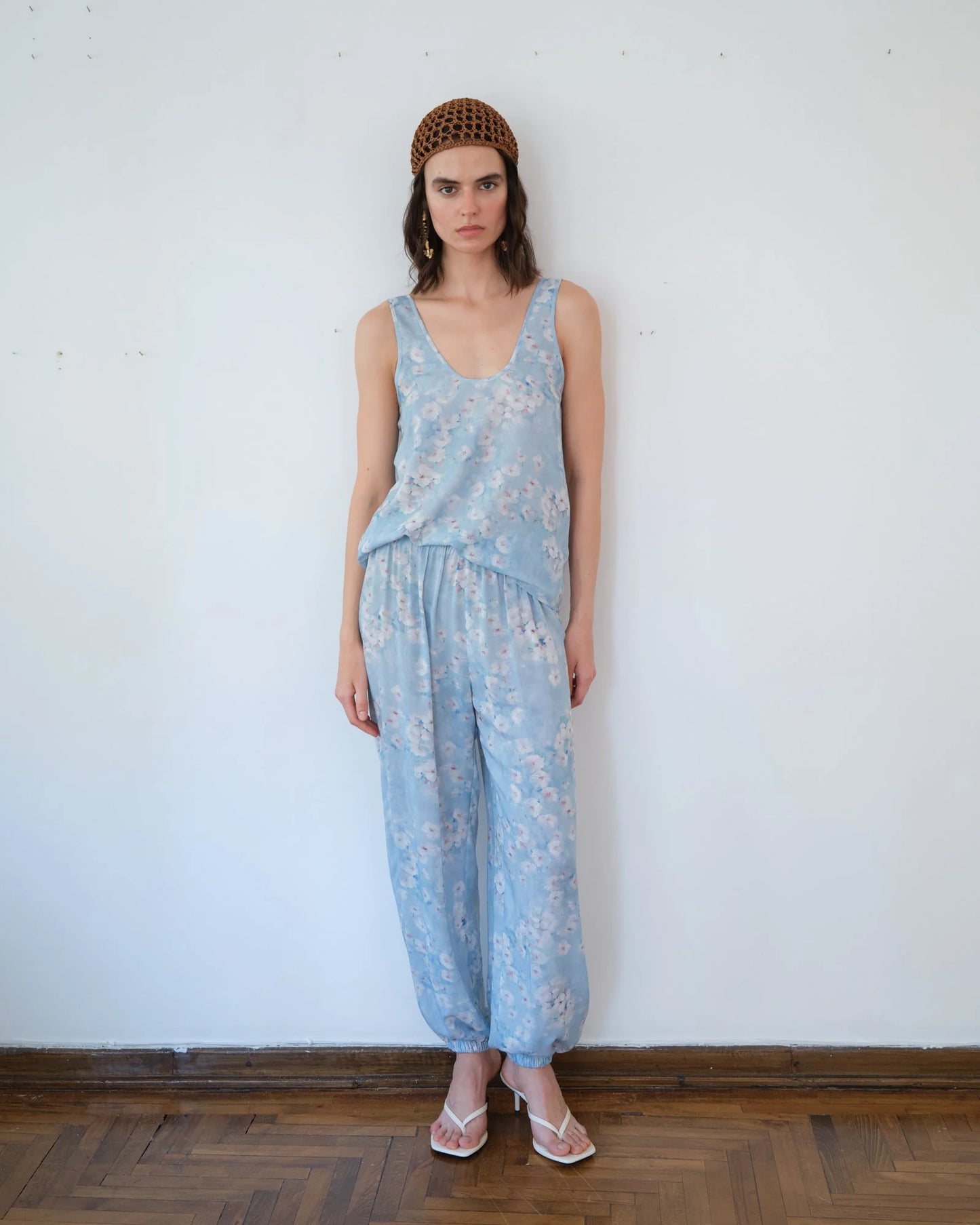 Day Pants Mavi Çiçekli