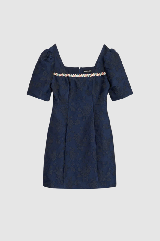 Lacivert Mini Elbise