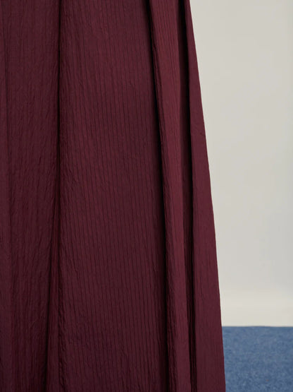 Bordo Pileli Pantalon