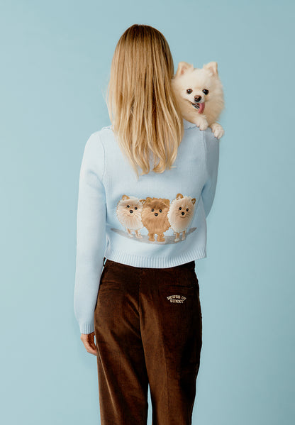 Mavi Köpekli Hırka