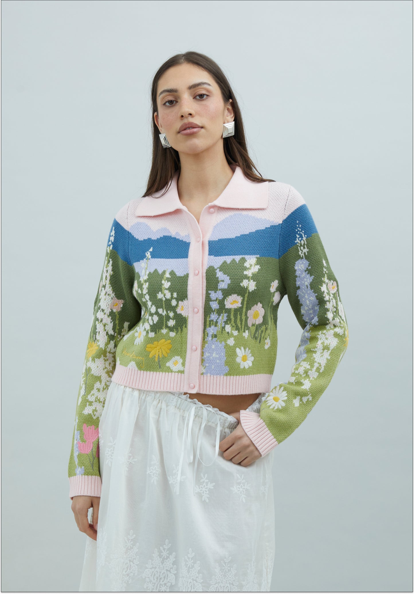 Sunset Blooms Tripper Hırka