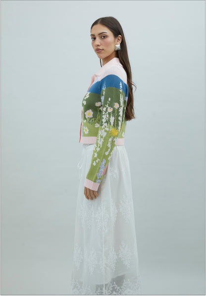 Sunset Blooms Tripper Hırka